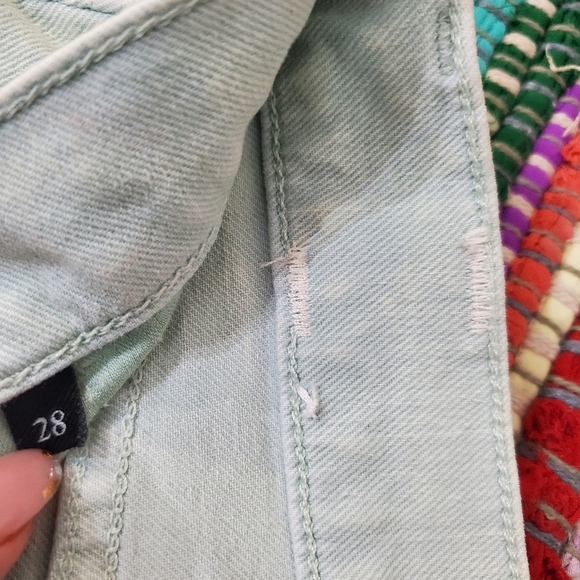 7 For All Mankind Button Fly Denim Relaxed Cotton Denim Jeans Women's Size 28 - Picture 2 of 9